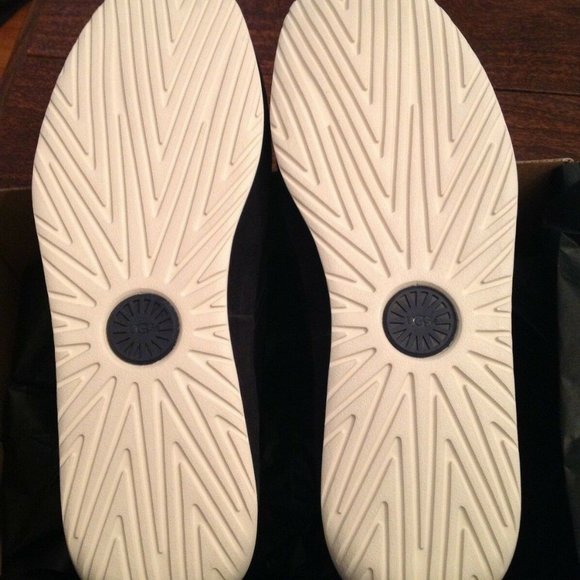 UGG Men's Cali Navy Leather Chukka Boots 12M - New in Box - Picture 4 of 8